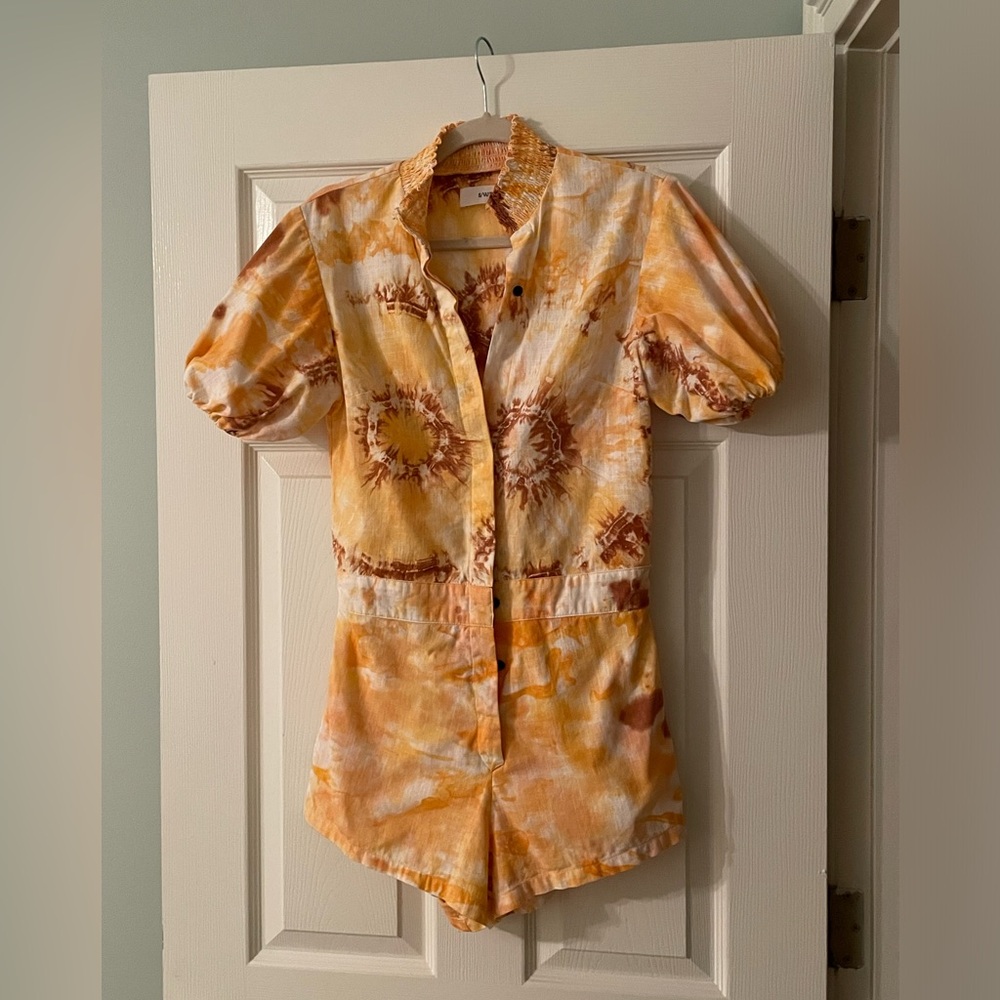 SWF puff sleeve romper. - Picture 3 of 3